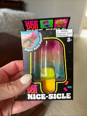 NeeDoh Nice-Sicle Kids Toy - Rainbow/Yellow